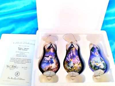3 - Unicorn Fairy RENEW REACH ENCHANT 2001 BRADFORD EXCHANGE Ornaments - S-6