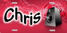 Personalized Custom Musical Speaker Music Hip Hop License Plate Any Name