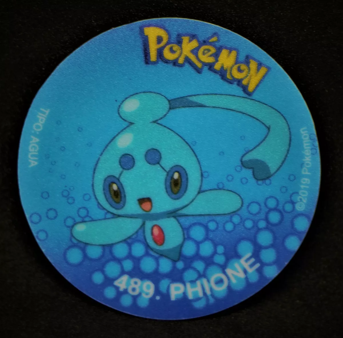 TAZO POKEMON DKV #489 PHIONE 2019 Sinnoh PERU South America Pogs Flips Taps