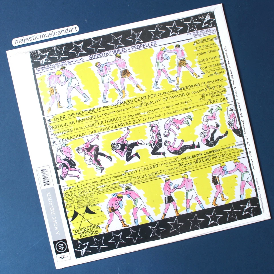 LIMITED 500 LIGHT BLUE VINYL GUIDED BY VOICES PROPELLER LP COLOR MINT NEW GBV - Image 4 of 4