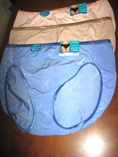 3 Pr. Vanity Fair Illumination Hi-Cut Panties  Sz.  10 3XL   NWT