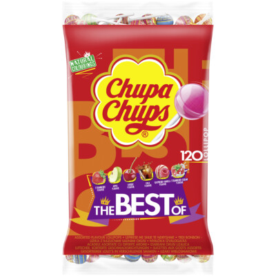 Chupa Chups Original The Best Of 120 Lutscher im Nachfüllbeutel 1440g