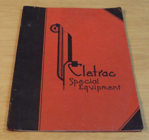 Circa 1930 'CLETRAC Special Equipment' "CLEVELAND TRACTOR CO" Boom/Cultivator...