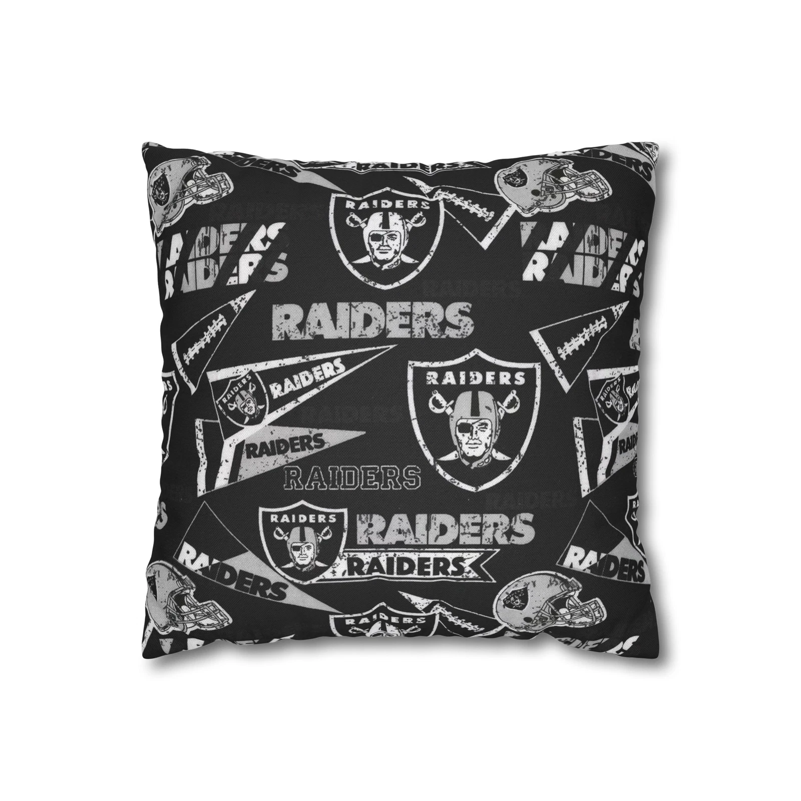 Las Vegas Raiders Spun Square Throw Pillow