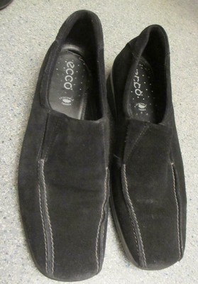ecco suede loafers