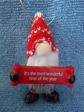 Ganz Gnome "It's The Most Wonderful Time Of the Year" Christmas Ornament