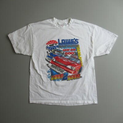 #ad Vintage Nascar T Shirt 90s UAW GM Quality 500 1999 Charlotte Motor Speedway XL $86.25