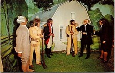 Members Congregation Donegal Presbyterian Church Wax Musum Lancaster PA Postcard