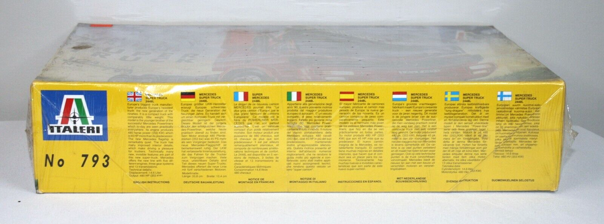 イタレリMERCEDES-BENZ 2448 SUPER TRUCK Mercedes-Benz 2448, Italeri 793 (1990)
