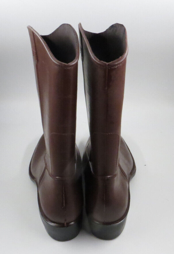 Bata Boots Made in USA Western Biker Boots Brown Steel Shank 