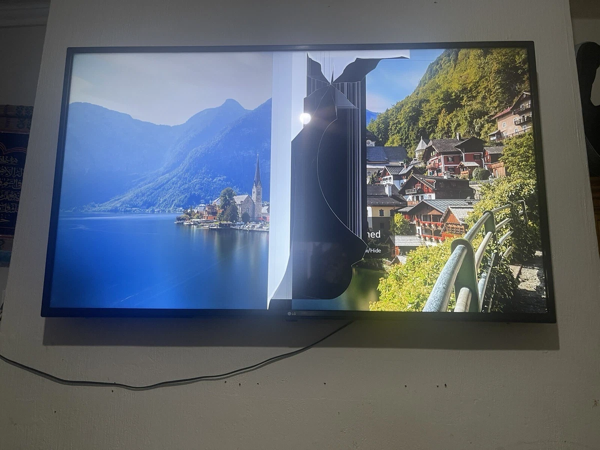 lg 55 inch 4k smart tv With Magic Remote Damaged Screen