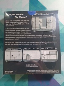 Glider Flash Cart Retrozone RetroUSB Nintendo NES Game New and Sealed w/Protectr