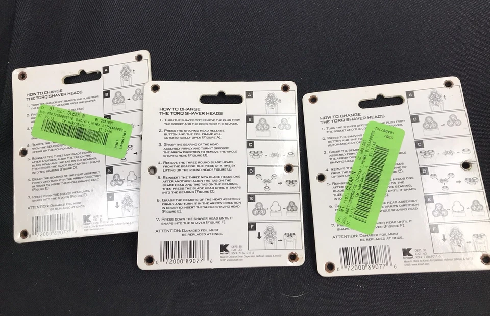 Lote (3) paquetes - CABEZALES DE REPUESTO ROTATIVOS TORQ 3 se adapta a T2000 T3000 T4000 Foto 3 de 4