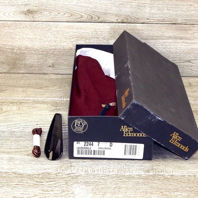* NIB * $395 Allen Edmonds LAUDERDALE 7.5 D Chili * add $15 new Trees NIB * $395 Allen Edmonds LAUDERDALE 7.5 D Chili * add $15  main image 4