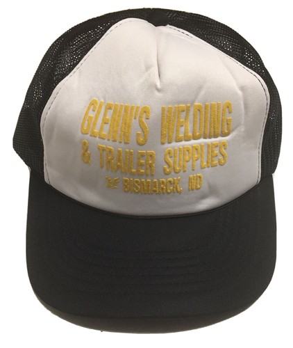 Vtg Glenn’s Welding And Trailer Supplies Trucker Hat Bismarck North Dakota Cap