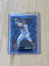 2024 Topps Chrome Update Series Sapphire Pedro Pages RC #USCS338