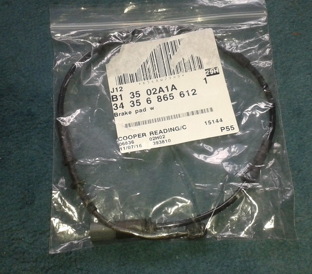 MINI Cooper F56 Rear Brake Pad Wear Sensor 34356865612 6865612 Genuine for sale online eBay
