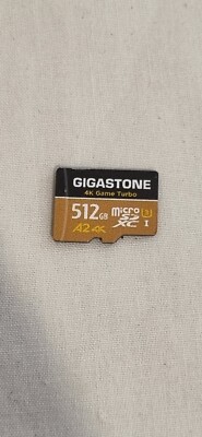 Gigastone 512GB Micro SD Card 4K Game Turbo 100MB/s Write 60MB/s MicroSDXC