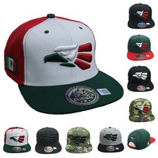 Hecho En Mexico Embroider Eagle Baseball Cap Mexican Flag Snapback Flat Bill Hat
