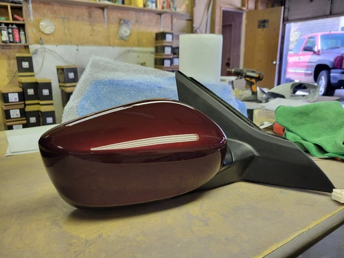 NEW MAROON RED Mirror fits 2013-17 Accord 4 door Passenger RH Power LX or Sport