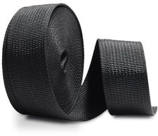 Nylon Webbing 2 Inch Heavy Duty Black Nylon Webbing Straps 2" Wide, 6 Sizes 1...