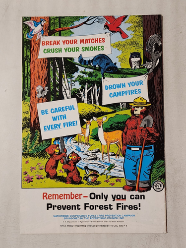 The True Story of Smokey Bear 1969 Western Publishing Promotional Giveaway - Picture 2 of 2