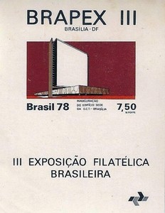 BRAZIL 1978 STAMP SHOW S/S MNH ARCHITECTURE