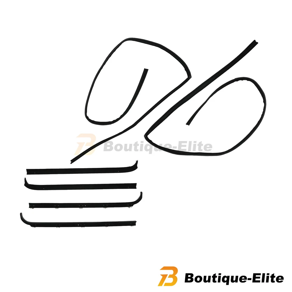 Window Sweep & Run Channel Weatherstrip Seals Kit For 80-86 Bronco F100 F150 250 Foto 3 de 4