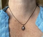 Vintage Gold Filled Necklace 17” Faux White Opal — photo 2