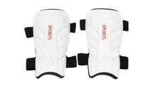 Soccer - Sports Shin Guards, White, Adult Size