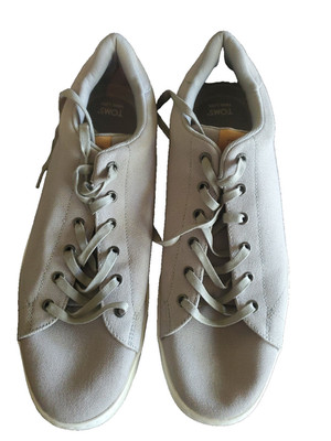 Toms Men's 11.5 TRVL Lite 2.0 Low Top Sneaker Drizzle Grey Canvas BARELY USED 13