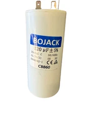NEW Bojack Motor Run Capacitor 250VAC 120uF CBB60 W/Fix Stud 50/60HZ  25/70/21 