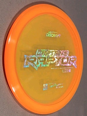  Discraft Captain Raptor Z 1st Run Orange Money FlipFoil Stamp Paul Ulibarri 