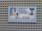 Francis S Currey,  WW2  MOH. Battle Of The Bulge. Signed Business Card.