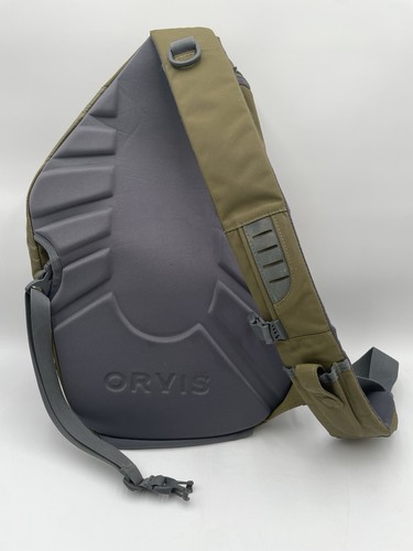 ORVIS SAFE PASSAGE SLING PACK Bag Olive Grey Fly Fishing Angler (DISCONTINUED) - Picture 3 of 11