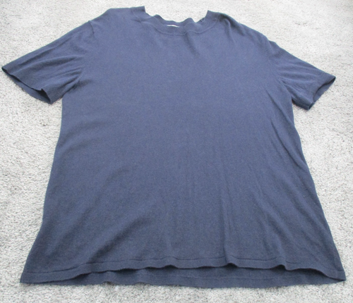 Jersey Country Road Grande Cachemir Manga Corta Cuello Redondo Azul