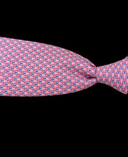 Salvatore Ferragamo Baby Pink Foulard Silk Blue Whimsical Butterflies Tie Italy