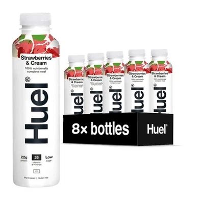 NOT AVAILABLE Huel Ready to Drink Strawberries & Cream 500ml x 8 High Protein Shake