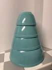 Pyrex Mixing Bowl Set Turquoise Robins Egg