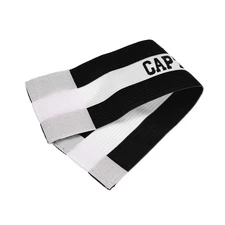 6Pack Captain's Armband Elastic Arm Band for Soccer Team Training Black