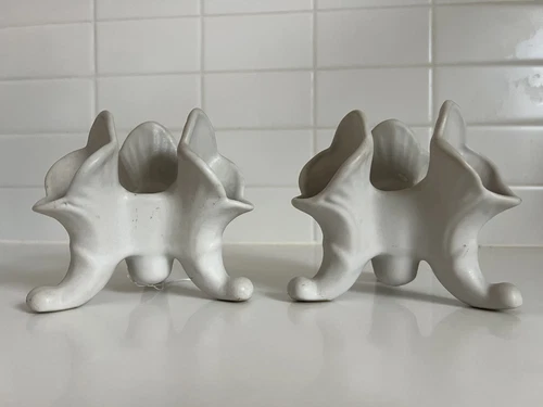 Van Briggle Pottery Triple Bud Vases  And Candlestick Holders - Arts & Crafts