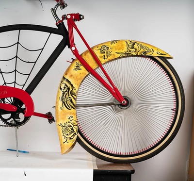 Fat Mark and Opie Ortiz Exhibited Low Rider Art Bike Bicycle