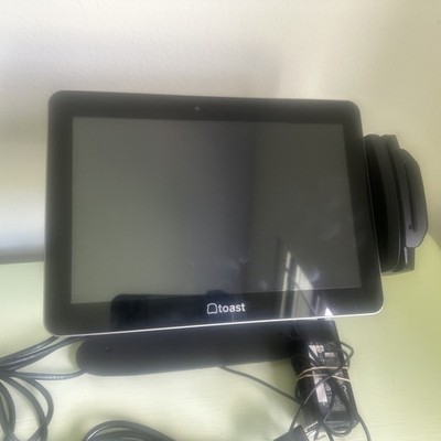 ELO Toast Black i3-10STD 10'' Touchscreen Point Of Sale System With Power Supply