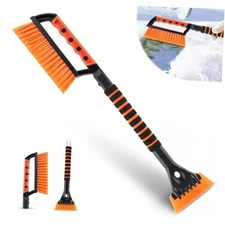  Ice Scraper and Snow Brush for Car Windshield, 24.75" Removable Snow Removal 