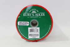 10 Yard Red and Ivory Plaid Christmas Double Knit Woven Ribbon