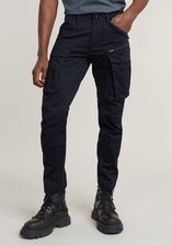 G-Star Raw Men's Rovic Zip Regular Tapered Cargo Pants Salute Navy Blue New