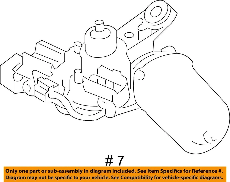 FITS 2007-2011 CHEVROLET PONTIAC AVEO5 AVEO WIPER MOTOE 96850001 -  NEW OEM - Image 3 of 3