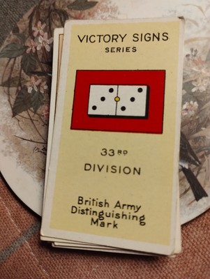 Sk186 Zigarettenkarte Morris Victory Signs 33rd Division No 25