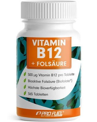 VITAMIN B12 hochdosiert - 365 Tabletten mit 500 µg Vit + 91 g (1er Pack) 