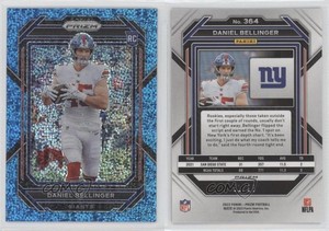 2022 Panini Prizm Rookies Blue Sparkle /96 Daniel Bellinger #364 Rookie RC